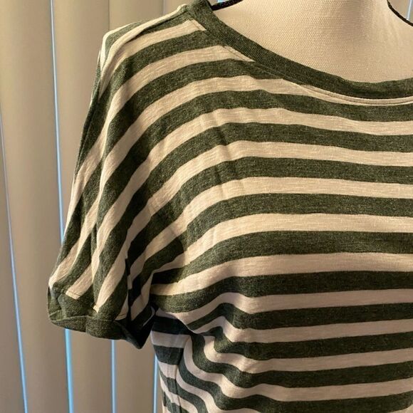 Rachel Zoe striped green & white top, XS - Picture 6 of 11